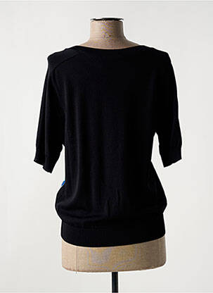 Top tissage crêpe manches courtes noir LE PETIT BAIGNEUR femme