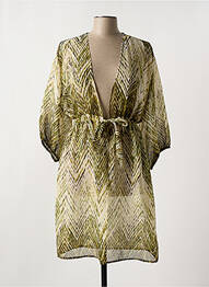 Robe de plage coupe cintrée vert PAZ TORRAS femme