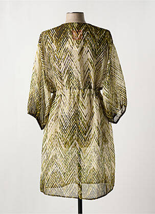 Robe de plage coupe cintrée vert PAZ TORRAS femme