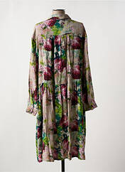 Robe mi-longue vert MADE IN SENS pour femme seconde vue