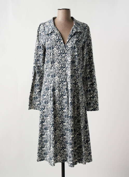 Robe mi-longue blanc KALI YOG pour femme