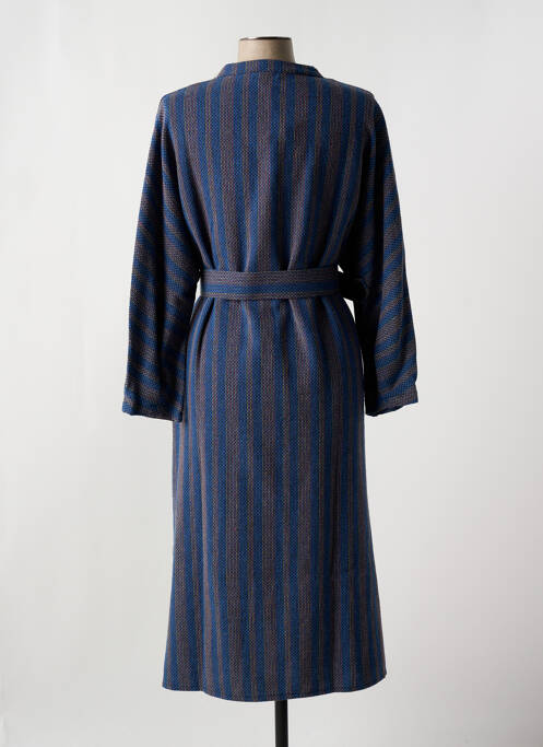 Robe mi-longue bleu MOMENT pour femme