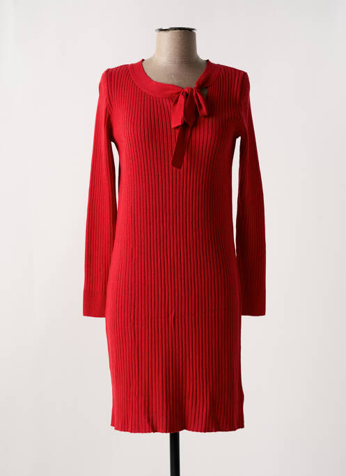 Robe mi-longue rouge LE PETIT BAIGNEUR pour femme