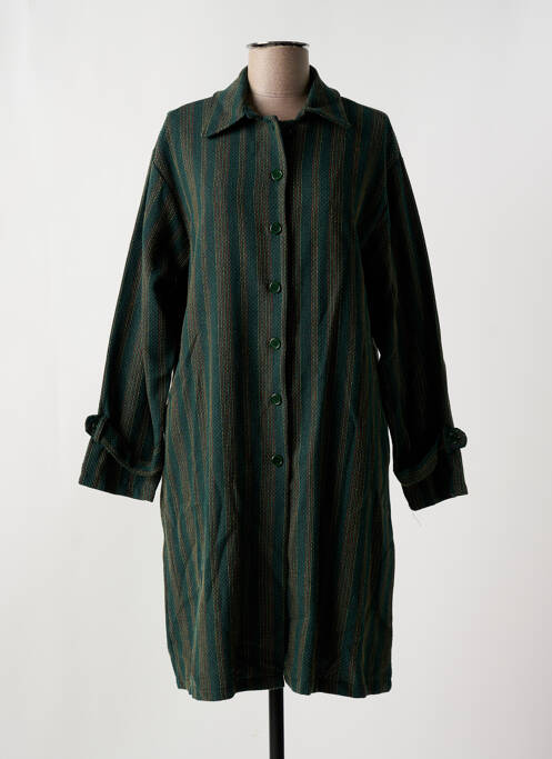 Robe mi-longue vert MOMENT pour femme