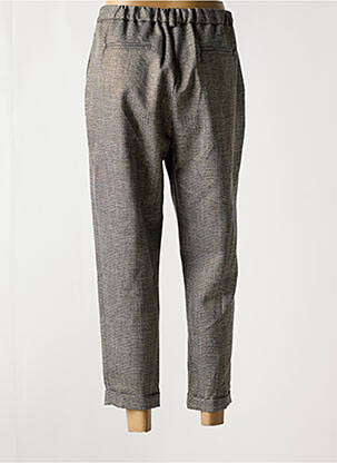 Pantalon 7/8 fermeture zippée sous rabat boutonné taille normale noir PLEASE femme