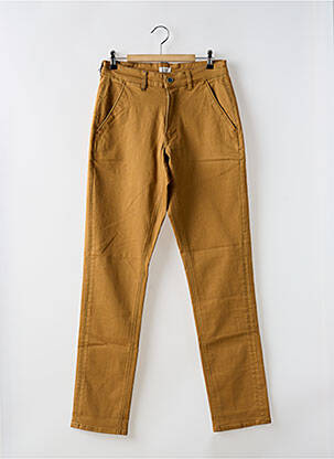 Pantalon chino stretch taille normale marron SERGE BLANCO homme