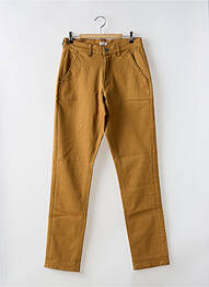 Pantalon chino stretch taille normale marron SERGE BLANCO homme