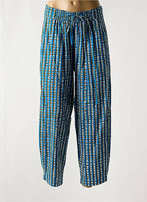 Pantalon large bleu KALI YOG pour femme