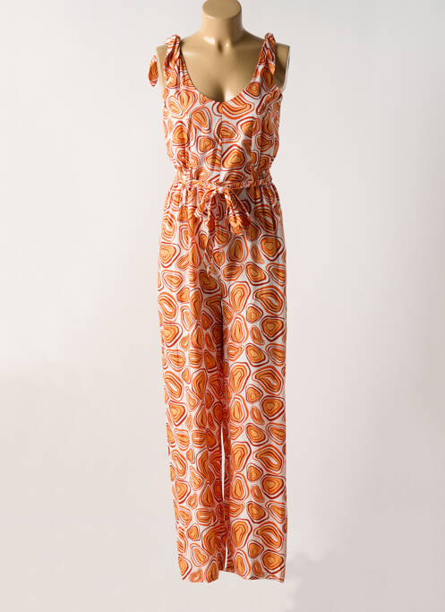 Combi-pantalon sans manche sans manche orange MD'M femme