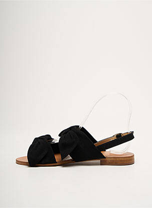 Sandales/nu pieds chiquet talon plat jusqu'à 3cm noir PETITE MENDIGOTE femme