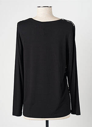 Top imprimé fantaisie manches longues noir GRIFFON femme