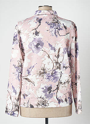 Chemisier imprimé fantaisie manches longues rose GRIFFON femme