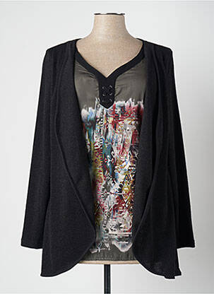 Twin-set fermeture boutonnée sur le devant noir ZELI femme