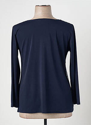 Top imprimé fantaisie manches longues bleu PLURIELLES femme