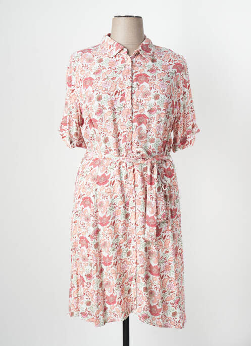 Robe mi-longue blanc C'EST BEAU LA VIE pour femme