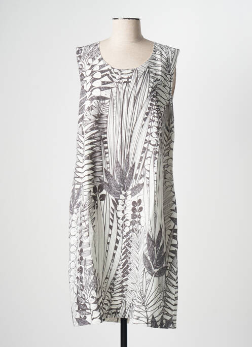 Robe mi-longue marron GRIFFON pour femme