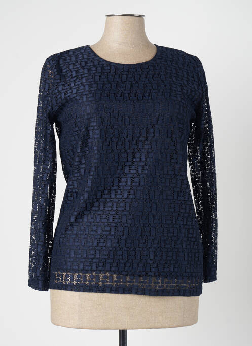 Top bleu PLURIELLES pour femme