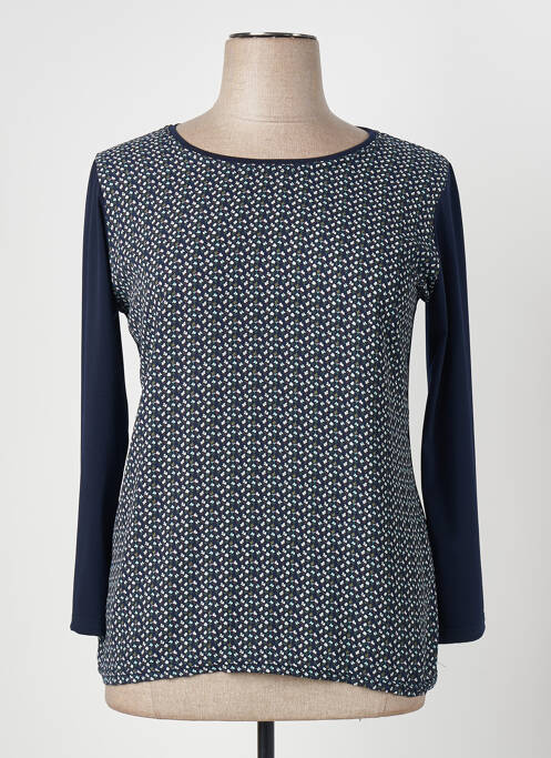 Top bleu PLURIELLES pour femme