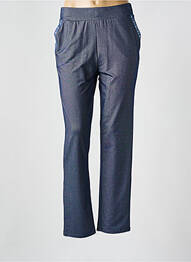 Pantalon droit stretch taille basse bleu JANIRA homme
