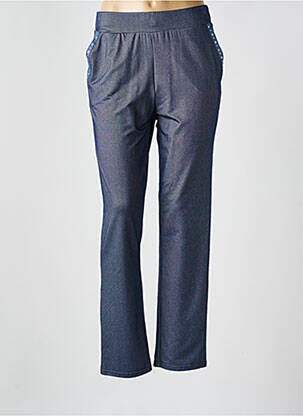Pantalon droit stretch taille basse bleu JANIRA homme