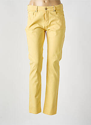 Pantalon slim tissage popeline taille normale jaune LEE COOPER femme