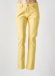 Pantalon slim tissage popeline taille normale jaune LEE COOPER femme