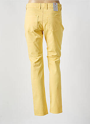Pantalon slim tissage popeline taille normale jaune LEE COOPER femme