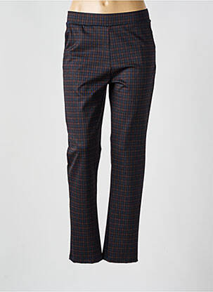 Pantalon droit stretch taille normale bleu JANIRA femme