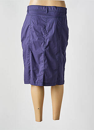 Jupe mi-longue stretch bleu GRIFFON femme