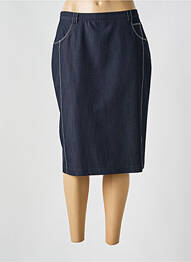 Jupe mi-longue taille normale bleu GRIFFON femme