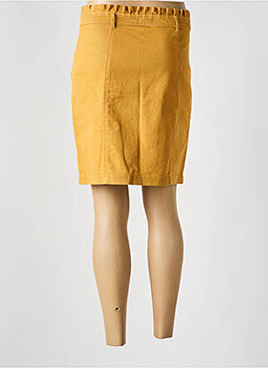 Jupe courte poches jaune C'EST BEAU LA VIE femme