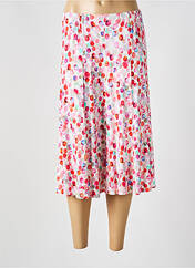 Jupe mi-longue rose GRIFFON pour femme seconde vue