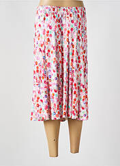 Jupe mi-longue rose GRIFFON pour femme seconde vue