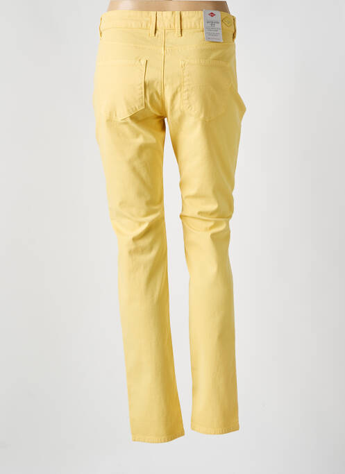 Pantalon slim tissage popeline taille normale jaune LEE COOPER femme