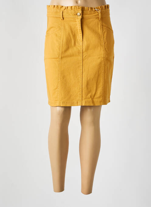 Jupe courte poches jaune C'EST BEAU LA VIE femme