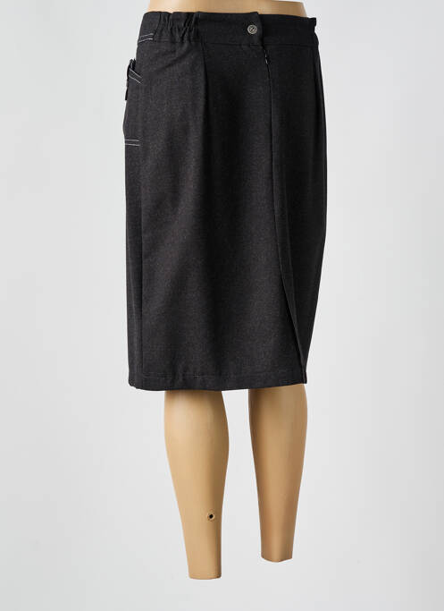Jupe mi-longue gris PLURIELLES pour femme