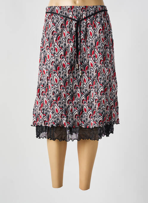 Jupe mi-longue noir GRIFFON pour femme