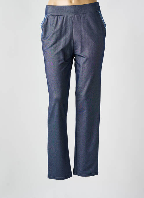 Pantalon droit bleu JANIRA pour homme