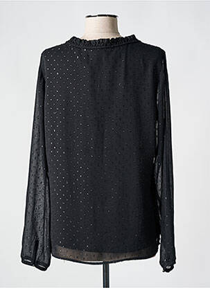 Blouse col rond manches longues noir COMMA, femme
