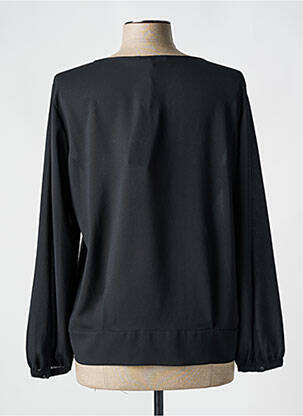 Blouse légère et transparente manches longues noir LUISA CERANO femme