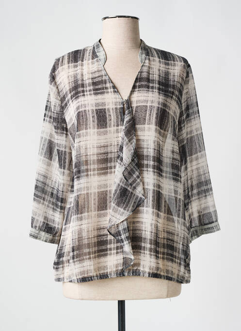 Blouse poignets boutonnés avec fente manches longues noir BETTY BARCLAY femme