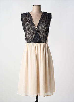 Robe mi-longue sans manche sans manche beige B.YOUNG femme