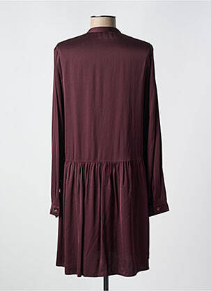 Robe courte manches longues manches longues violet ERFO femme