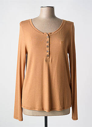 T-shirt manches longues manches longues marron BANANA MOON femme