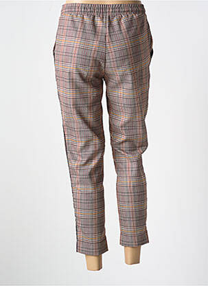 Pantalon 7/8 tissage popeline taille normale marron BANANA MOON femme