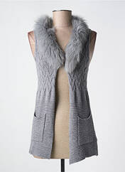 Gilet sans manche gris PASSIONI pour femme seconde vue