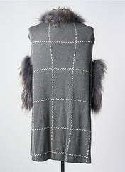 Gilet manches courtes gris PASSIONI pour femme seconde vue