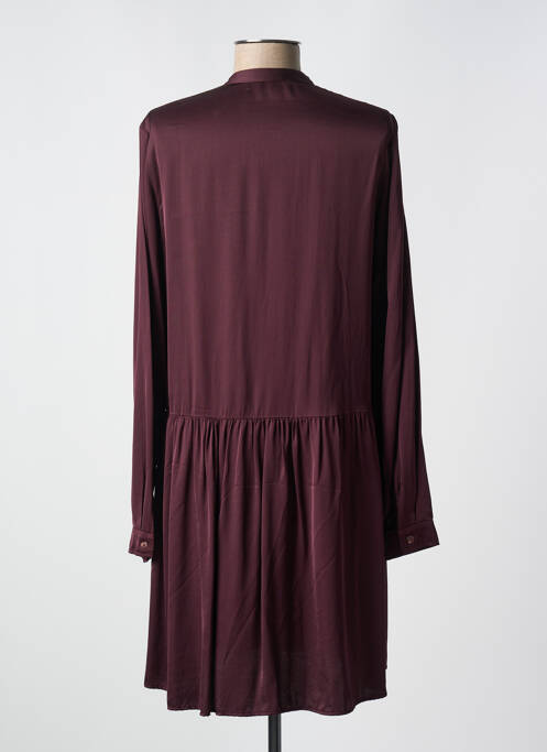 Robe courte manches longues manches longues violet ERFO femme