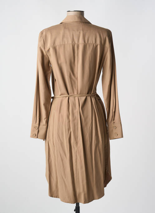 Robe mi-longue marron YAYA femme