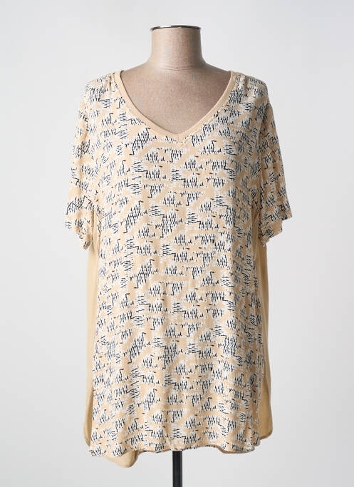 Tunique manches courtes beige YAYA pour femme